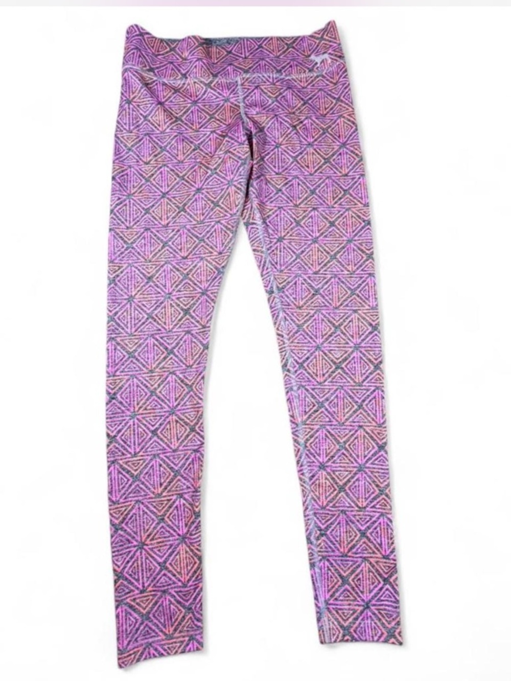Victoria’s Secret PINK Yoga Leggings Pink Geometric Print Small Athleisure Y2K
